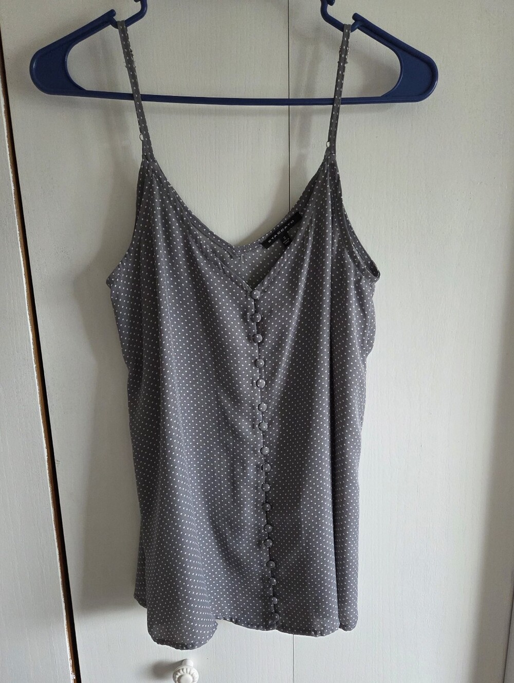 Staccato Gray Polka Dot Cami Top